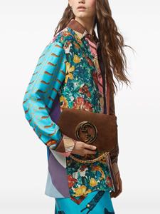 Gucci small Blondie suede shoulder bag - Bruin