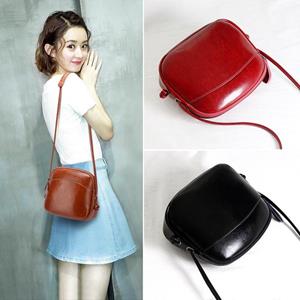 ZDG Vrouwen Tas Koreaanse Versie van De Wild Mini Shell Schouder Messenger Tas Lederen Handtas