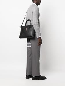 Thom Browne Leren aktetas - Zwart