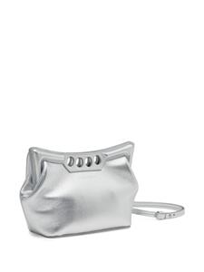 Alexander McQueen The Peak leren schoudertas - Zilver