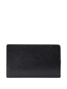 Gucci logo-lettering leather wallet - Zwart