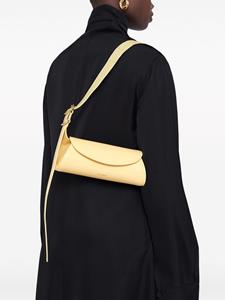 Jil Sander Cannolo leather mini bag - Geel
