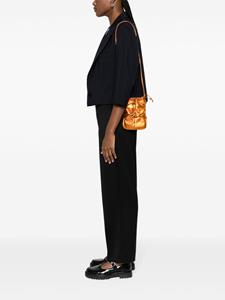 Hereu Ronet metallic bucket bag - Oranje