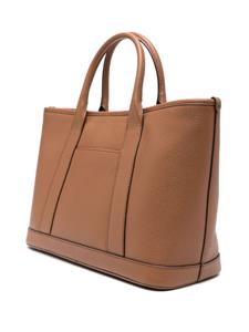 Michael Michael Kors logo-plaque leather tote bag - Bruin