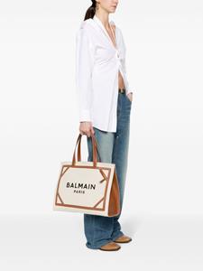 Balmain B-Army shopper met logoprint - Beige