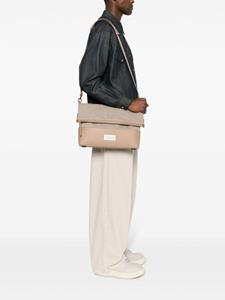 Maison Margiela numbers-motif messenger bag - Beige
