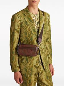 ETRO Leren crossbodytas - Bruin