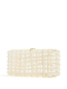 Cult Gaia Rina caged clutch bag - Wit