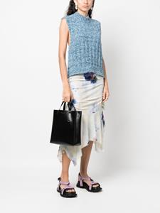 Marni Museo leren shopper - Zwart