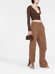 Jacquemus Le Bambino leren shopper - Bruin
