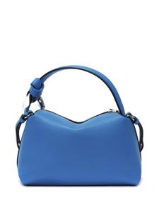 JW Anderson small Corner leather tote bag - Blauw