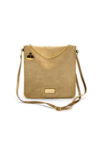 Noah Damen vegan Clutch Padova Samt - Gold