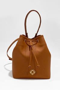 Trashious Damen vegan Beuteltasche Apfelbraun
