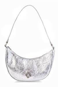 Trashious Damen vegan Moonbag Ananas Leder Silber