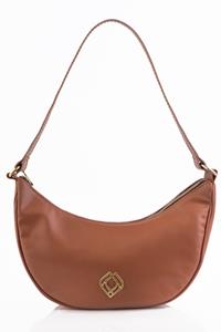 Trashious Damen vegan Moonbag Mais Leder Cognac