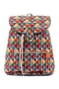 Risorse Future Damen vegan Rucksack Baumwollpyramide