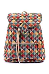 Risorse Future Damen vegan Rucksack Baumwollpyramide