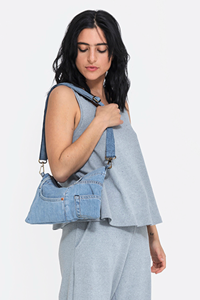 Infinitdenim Damen vegan Tasche Up Blau