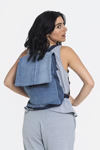 Infinitdenim Damen vegan Rucksack Denim Blau