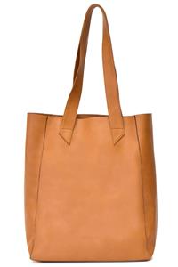 CANUSSA Damen vegan Umhängetasche Shopper Xxl Kamelbraun