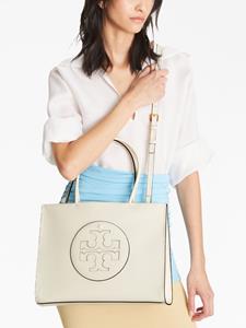 Tory Burch Ella Bio leren shopper - Wit