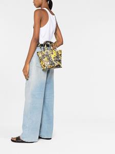 Versace Shopper met logoprint - Zwart