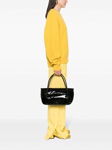 Jil Sander Lakleren shopper - Zwart