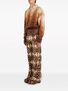 ETRO Pegaso-embroidered paisley belt bag - Bruin