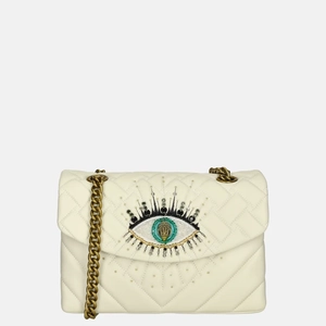 Kurt Geiger leather kensington eye schoudertas M bone