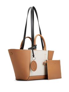 Tod's Shopper met colourblocking - Bruin