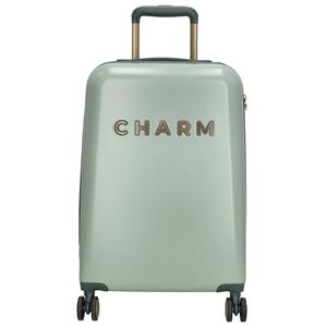 Charm London Travel Trolley S lichtgroen Harde Koffer