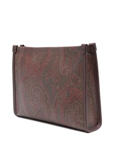 ETRO Clutch met paisley-print - Bruin