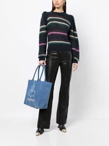 ISABEL MARANT Shopper met geborduurd logo - Blauw