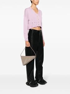 Marni Prisma leather triangle bag - Beige