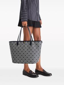 Tory Burch Shopper met monogram - Blauw