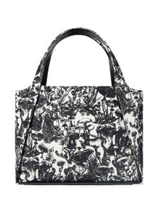 Stella McCartney Shopper met logoprint - Zwart