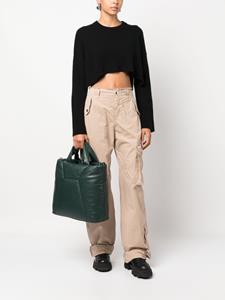 LIU JO Shopper met logo-reliëf - Groen