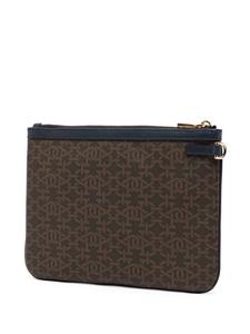 Bally Clutch met monogram - Bruin