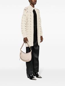 MARANT Oskan Moon leather shoulder bag - Beige