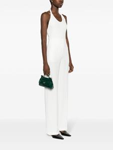 Dolce & Gabbana small Sicily patent-leather tote bag - Groen