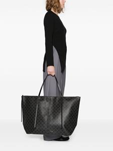 By Malene Birger Leesa shopper met monogramprint - Zwart