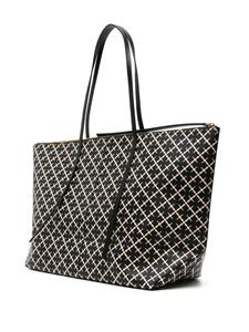 By Malene Birger Luze shopper met logoprint - Zwart