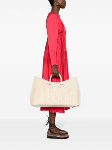 Cult Gaia Idalia interwoven tote bag - Beige