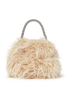 Stella McCartney Schoudertas met textuur - Beige