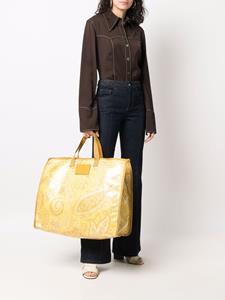 ETRO Shopper met paisley-print - Geel