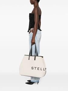 Stella McCartney logo-print detachable-purse bag - Beige
