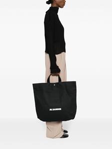 Jil Sander Book canvas tote bag - Zwart
