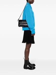 Jil Sander padded leather shoulder bag - Zwart