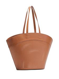 Nº21 Panier perforated tote bag - Oranje
