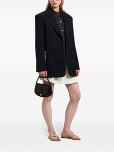 Palm Angels Lockbag leren schoudertas - Zwart